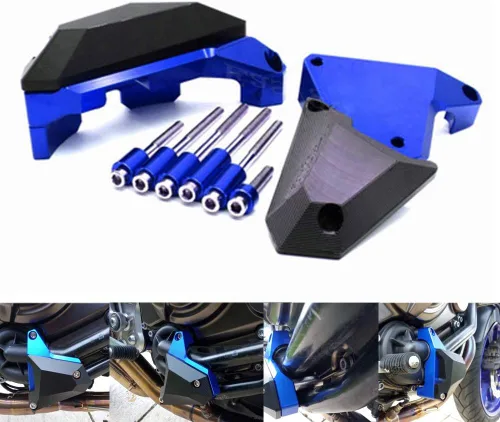 Vista 8 de Easygo - Funda protectora de motor para YAMAHA MT-07 FZ 07 FZ07 2014-2018 (Negro)