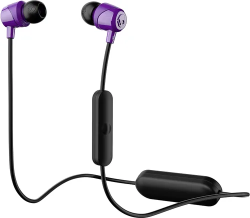 Vista 4 de Auriculares Skullcandy Jib con cable y conector AUX de 3.5 mm, con ajuste de aislamiento de ruido, micrófono en línea y control de llamadas y Negro