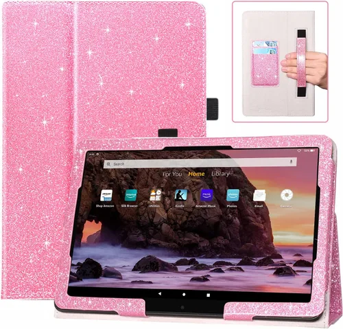 Vista 17 de DMLuna Case for All-New Amazon Fire HD 10 & 10 Plus Tablet (13th / 11th Generation, 2023/2021 Release) 10.1", Slim Cover with Folding Stand, Auto