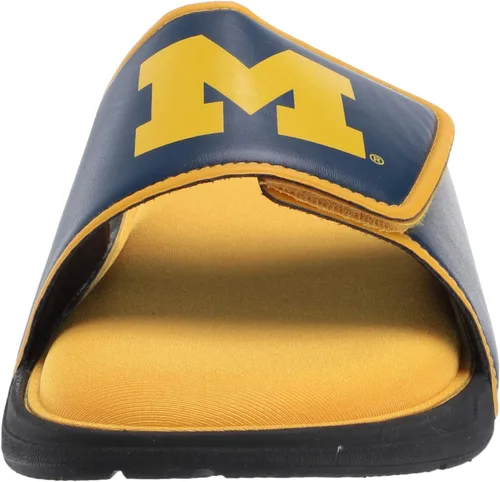 Vista 269 de FOCO Sandalias deportivas de espuma para ducha con logotipo de equipo universitario de la NCAA para hombre