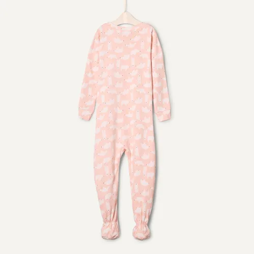 Vista 5 de Tienda Essentials x Sofia Grainge - Pijama unisex de algodón con pies para niños pequeños y bebés, paquete de 2