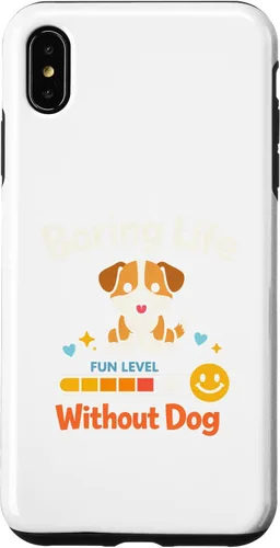 Vista 11 de Boring Life Without Dog Funny for Man Woman Kids Case for iPhone 16