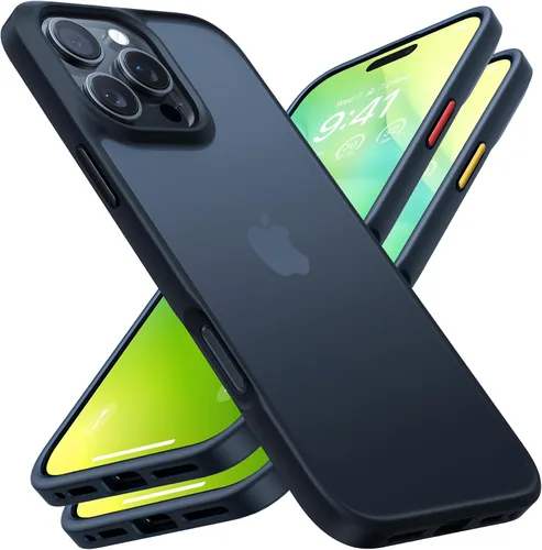 Vista 10 de TORRAS Funda a prueba de golpes para iPhone 13/iPhone 14, grado militar, probada en caídas, parte trasera dura protectora delgada para iPhone 13