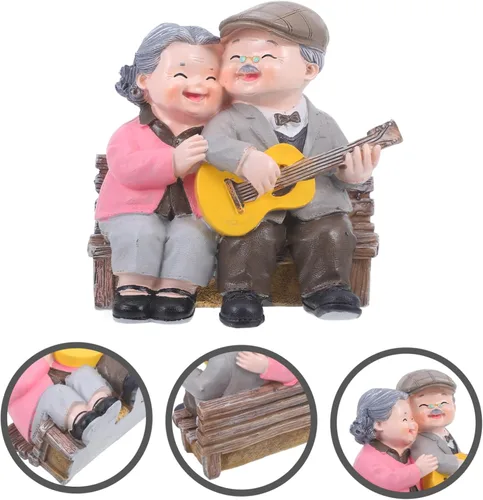 Vista 5 de Adornos de memoria de amor, decoración de casa de ancianos, artes y manualidades para adultos, abuelo, aniversario, despedida de soltera, figura