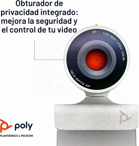 Vista 8 de POLY POLY - Cámara web Studio P5 con kit de altavoz Poly Sync 20+ Polycom