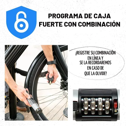 Vista 6 de Kryptonite Keeper 790 - Candado combinado de cadena para bicicleta, 3 pies de largo, resistente, antirrobo, vendido, seguro, dorado, cerradura