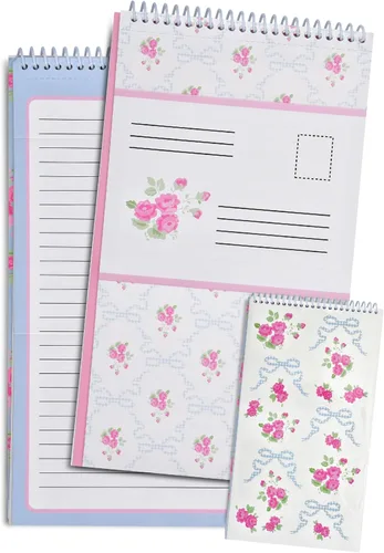 Vista 11 de iscream Seal and Send - Bloc de notas de papelería de 40 hojas con sellos, pelotas de playa 40 Pack, Cute Design, Spiral Bound, Large 10.5" x