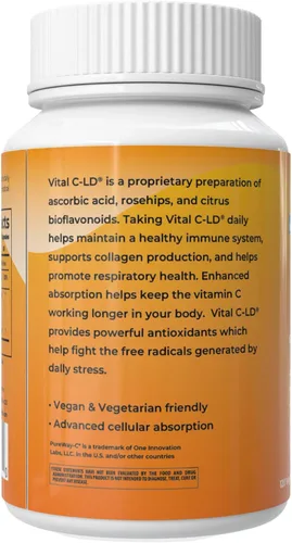 Vista 3 de Vital C-LD - Vitamina C liposomal mejorada - Cápsulas de 530 mg - 120