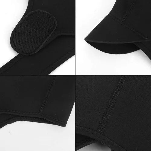 Vista 4 de Gorro de neopreno ajustable para surf, buceo, kayak, rafting, canoa, esnórquel, natación, gorro de natación de 0.079 pulgadas con correa