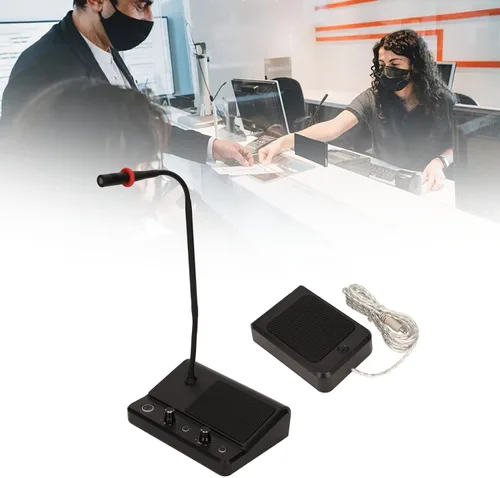 Vista 9 de Sistema de intercomunicación de altavoz de ventana, micrófono dúplex antiinterferencias de doble manera hablar a través de ventana de vidrio