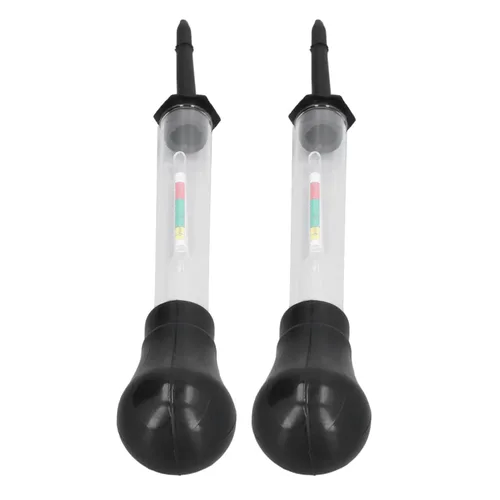 Vista 6 de Hidrómetro, 2 unids hidrómetro de vidrio electro medidor hidráulico 1.100-1.300 herramienta de medición para densidad de electrolitos, hidrómetros