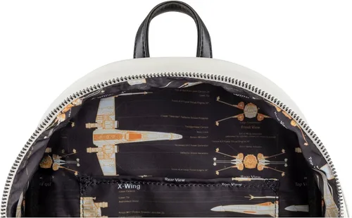 Vista 6 de Loungefly Star Wars - Mini-mochila con casco X-Wing, exclusiva de Tienda