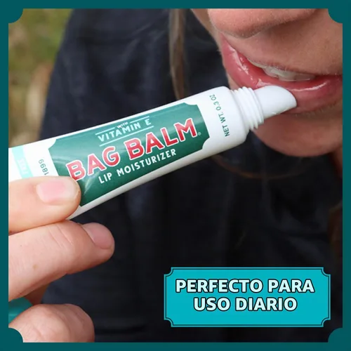 Vista 7 de Bálsamo labial sin fragancia Bag Balm original de Vermont con vitamina E Paquete de 4 tubos de 0.3oz