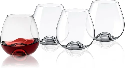 Vista 6 de RONA Drink Master # 6 - Copa de champán sin tallo, juego de 4, 9 onzas Champán - 9 oz.