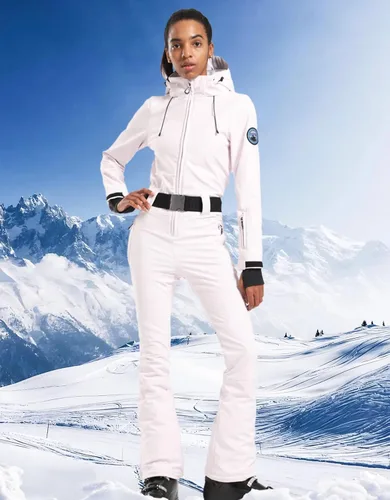 Vista 27 de GSOU SNOW Traje de esquí para mujer, traje de nieve delgado de una pieza, chaqueta de nieve, impermeable, resistente al viento, deportes al aire