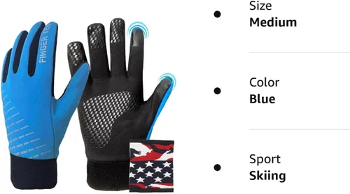 Vista 8 de FINGER TEN Kids Winter Gloves Warm Waterproof with Free Neck Warmer Boys Girls Touchscreen for Cold Weather Outdoor Sports