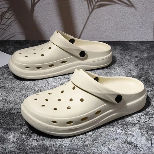 Vista 5 de Zuecos de jardín para mujer y hombre, con suela gruesa, unisex, ligeros, de secado rápido, cómodos, sin cordones, zapatos de agua, sandalias