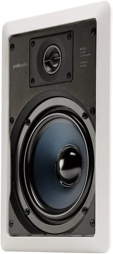 Vista 4 de Polk Audio RC65i 2-Way Premium in-Wall 6.5 Speakers, Rectangular Indoor Speakers, Set of 2 Perfect for Damp and Humid Indoor Placement - Bath