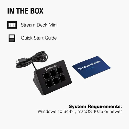 Vista 8 de Elgato Stream Deck Mini: controla Zoom, Teams, PowerPoint, MS Office y más, aumenta la productividad con integración perfecta para aplicaciones