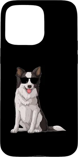 Vista 31 de Border Collie With Sunglasses Funny Border Collie Owner Dog Case for iPhone 16