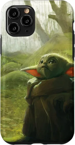 Vista 29 de iPhone 16 Star Wars The Mandalorian The Child Grogu in the Forest Art Case