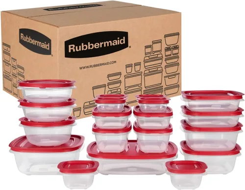 Vista 17 de Rubbermaid Contenedores de almacenamiento de alimentos de 42 piezas con tapas