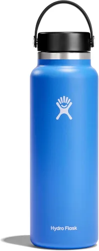 Vista 67 de Hydro Flask Botella de agua – Acero inoxidable aislado – Tapa flexible de boca ancha, antiderrames, a prueba de fugas y recargable en agave de 20