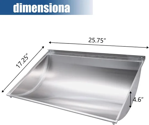 Vista 2 de SN955A (paquete de 1) 17.25 x 25.75 de acero inoxidable de repuesto de placa de calor para Charbroil 463250509, 463250510; Thermos 461262409, 500