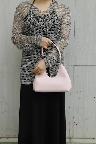 Vista 2 de NahiAoo Bolso de hombro para mujer, pequeño, negro, blanco, bolso de hombro, bolso hobo de moda, bolso de media luna 2023