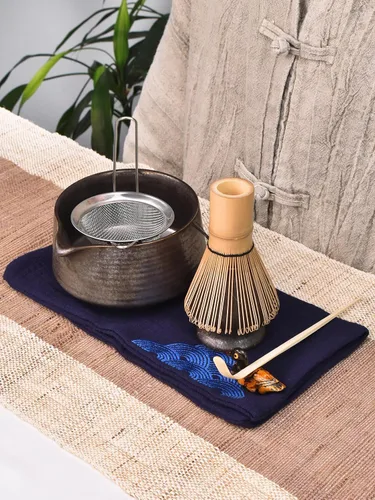 Vista 8 de Artcome Juego de herramientas Matcha: kit completo con cuenco de matcha con boquilla, batidor de bambú, cuchara de té, soporte para batidoras