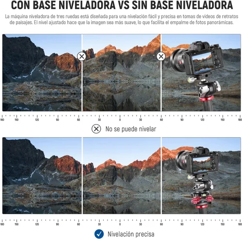 Vista 3 de NEEWER Nivelador de la cámara de la base de nivelación de la cabeza