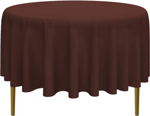Vista 46 de Lann's Linens - Mantel redondo premium de 70 pulgadas para bodas/banquetes/restaurantes - Mantel de tela de poliéster - Azul bebé