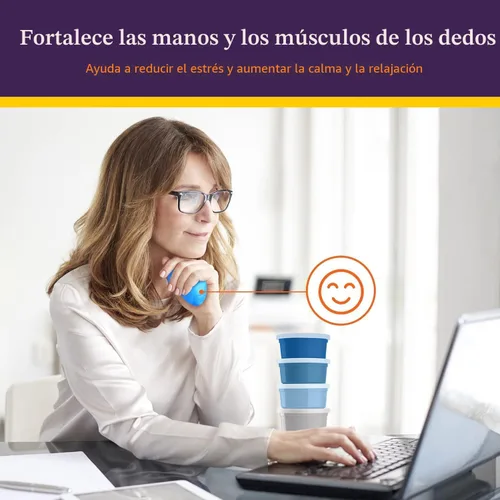Vista 6 de Special Supplies Masilla terapéutica para niños y adultos – Kit de masilla de terapia resistiva para ejercicio de manos y alivio del estrés, juego