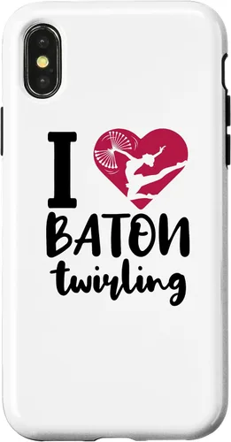 Vista 5 de iPhone 16 I Love Baton Twirling Majorette Baton Twirler Case