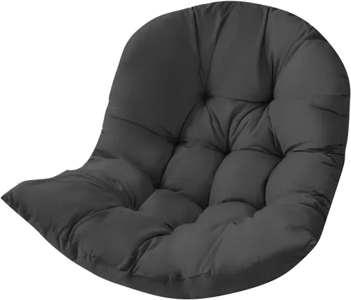 Vista 2 de Cojín de silla colgante para interiores y exteriores, reemplazo de cojín de silla de huevo colgante, cojín de silla hamaca colgante, almohada gruesa