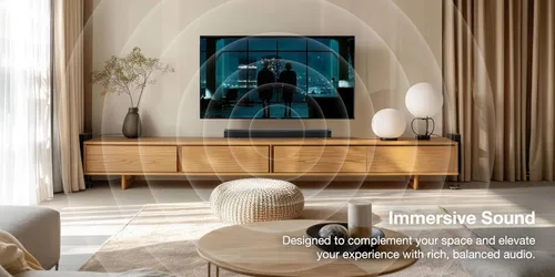 Vista 6 de iLive ITBSW222B Barra de sonido Bluetooth de 32 pulgadas con subwoofer inalámbrico