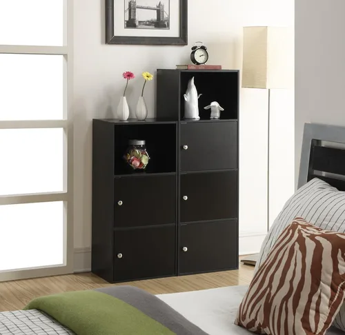 Vista 6 de Convenience Concepts Xtra Storage, armario de 1 puerta, color negro