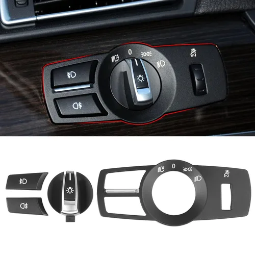 Vista 8 de Jaronx Compatible con Perilla de Control de Faros BMW, Interruptor de Control de Faros Mejorado Botón de Reemplazo de Interruptor de Luz Principal