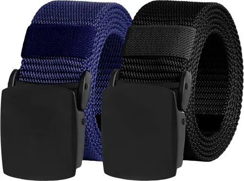 Vista 15 de UNGGJKB Men's Tactical Belt, Nylon Casual Elastic Belt, Work Belt That Can Be Cut And Adjusted
