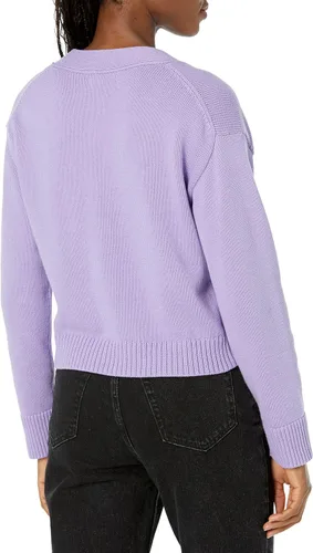Vista 2 de Tienda Essentials Cárdigan corto con cuello en V para mujer