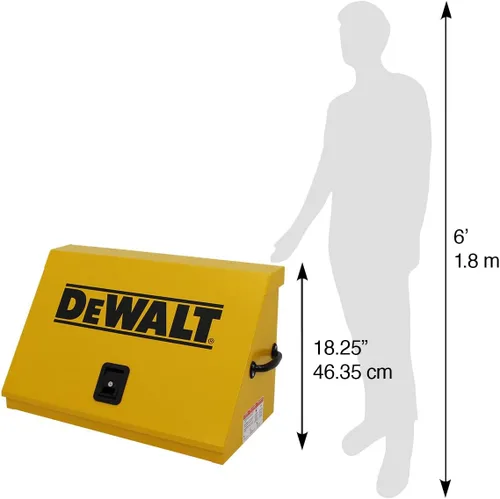 Vista 6 de DeWalt - Caja de herramientas triangular de 30 x 15 pulgadas, acero, color amarillo