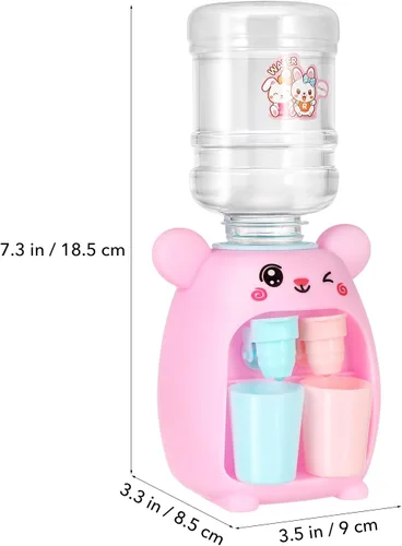 Vista 2 de Dispensador de agua para niños, mini máquina de agua de juguete para niños, dispensador de agua encantador para beber, máquina de agua de juguete