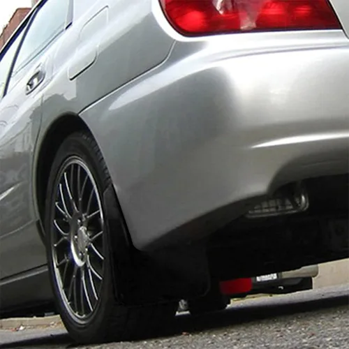 Vista 7 de x xotic tech 4 unidades de aletas de barro delanteras y traseras, protectores contra salpicaduras, guardabarros, universales, para coche SUV (negro)