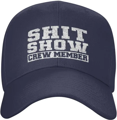 Vista 2 de Funny Shit Show Crew Member Hat Welcome to The Shit Show Gorra de béisbol ajustable Gorra de camionero