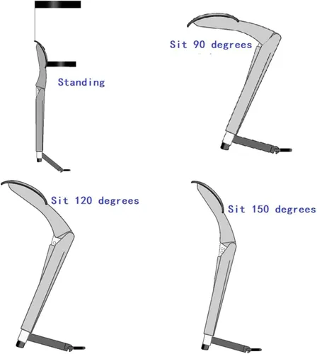 Vista 7 de Silla invisible ajustable sin silla, silla invisible, asiento de exoesqueleto portátil, taburete plegable para acampar en cualquier lugar, soporta