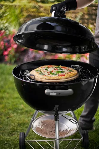 Vista 7 de Weber Sistema de Barbacoa Gourmet Piedra para Pizza con Soporte Portátil, 16.7" de Largo