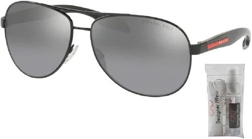 Vista 2 de Prada PS53PS - Gafas de sol piloto para hombre, incluye kit de cuidado de gafas