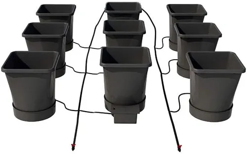 Vista 14 de AutoPot Sistema de 12 ollas XL con macetas de plástico de 6.6 galones y FlexiTank de 60 galones, sistema hidropónico de riego automático alimentado