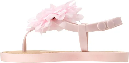 Vista 5 de bebe Sandalias para niña Sandalias con hebilla a presión para niños pequeños con flor de gasa Sandalias lindas para niñas (bebéniña pequeña)