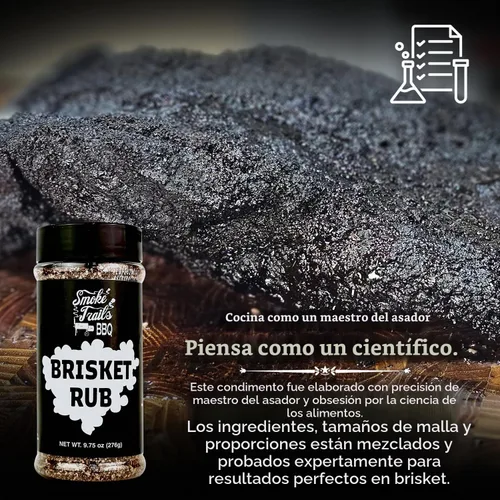 Vista 6 de Smoke Trails BBQ BRISKET RUB BBQ Rub for Texas Brisket de Steve Gow Ideal para pechuga, costillas cortas de carne, filetes y más